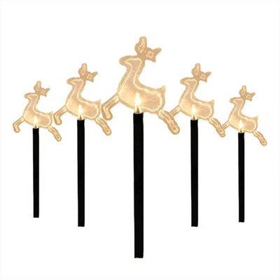 Ηλιακά φώτα εξωτερικού χώρου Τάρανδοι/Κουδούνια/Νιφάδες χιονιού//Φώτα Star Solar Stake Χριστουγεννιάτικα διακοσμητικά για την αυλή του κήπου Pathway