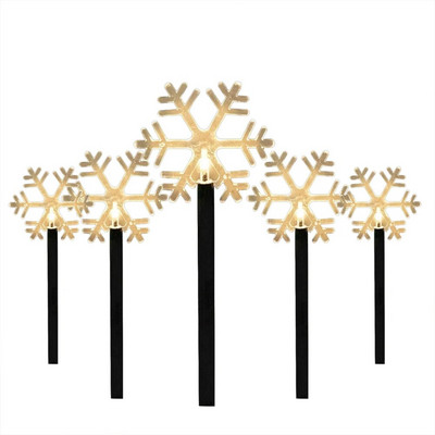 Ηλιακά φώτα εξωτερικού χώρου Τάρανδοι/Κουδούνια/Νιφάδες χιονιού//Φώτα Star Solar Stake Χριστουγεννιάτικα διακοσμητικά για την αυλή του κήπου Pathway