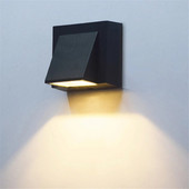 Lampă de perete LED cu design rafinat, cu un singur cap, 5W, IP65 COB, aplice de perete pentru verandă Iluminat peisaj de interior, exterior, AC110 220V