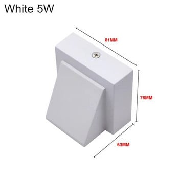 Изискан дизайн LED стенна лампа с една глава 5W IP65 COB Аплик за веранда Вътрешно външно пейзажно осветление AC110 220V