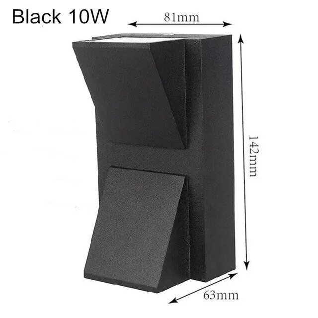 Išskirtinio dizaino LED sieninė lempa, viena galvutė 5W IP65 COB verandos sieninis šviestuvas vidaus lauko kraštovaizdžio apšvietimas AC110 220V