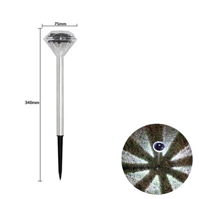 Solar Outdoor LED Lights Διακόσμηση κήπου Αδιάβροχο τοπίο Φωτισμός Pathway Patio Yard Lawn Courtyard Driveway Decorative