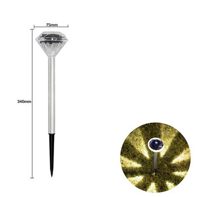 Solar Outdoor LED Lights Διακόσμηση κήπου Αδιάβροχο τοπίο Φωτισμός Pathway Patio Yard Lawn Courtyard Driveway Decorative