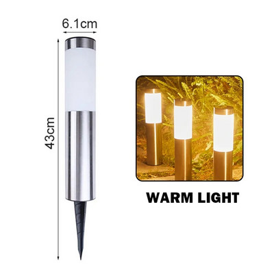 Solar Outdoor LED Lights Διακόσμηση κήπου Αδιάβροχο τοπίο Φωτισμός Pathway Patio Yard Lawn Courtyard Driveway Decorative