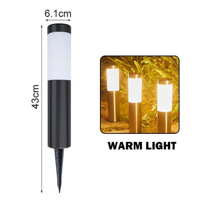 Solar Outdoor LED Lights Διακόσμηση κήπου Αδιάβροχο τοπίο Φωτισμός Pathway Patio Yard Lawn Courtyard Driveway Decorative