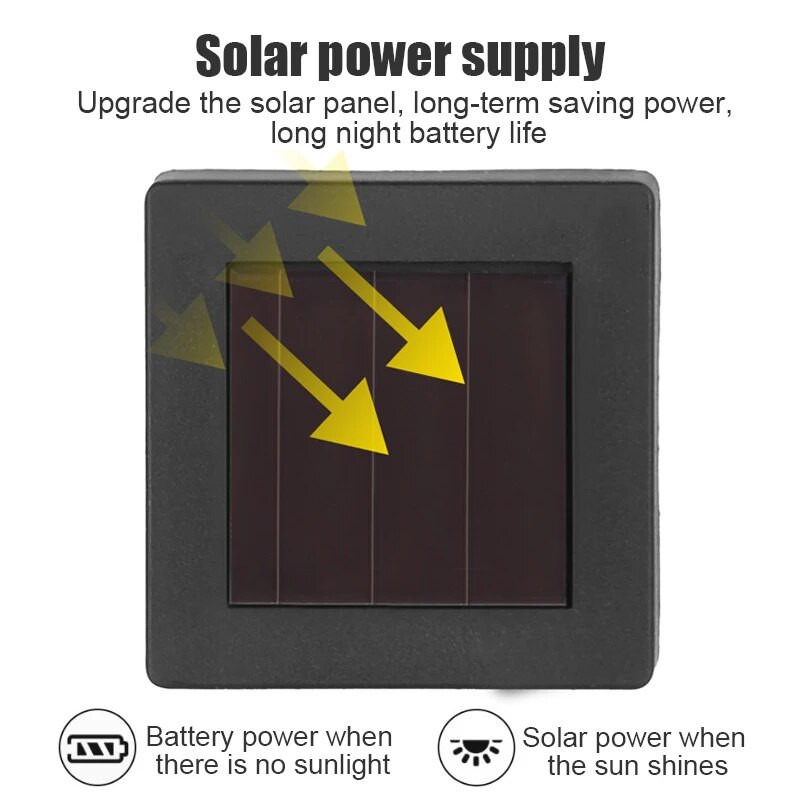 Solar Outdoor LED Lights Διακόσμηση κήπου Αδιάβροχο τοπίο Φωτισμός Pathway Patio Yard Lawn Courtyard Driveway Decorative