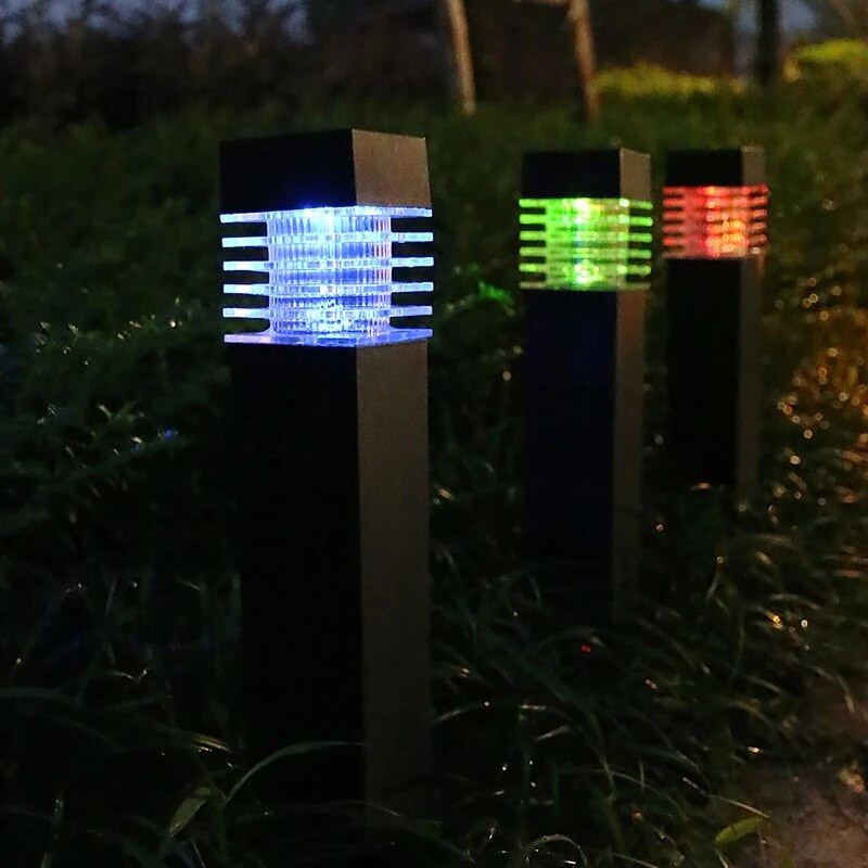 Solar Outdoor LED Lights Διακόσμηση κήπου Αδιάβροχο τοπίο Φωτισμός Pathway Patio Yard Lawn Courtyard Driveway Decorative
