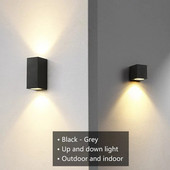 Aplice de perete cu LED-uri GU10, rezistente la apă, pentru interior, exterior, 3W/6W, cu LED-uri din aluminiu, lampi de grădină.