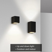 Aplice de perete cu LED pentru interior, impermeabile, pentru exterior, 3W/6W, Lampă de perete cu LED-uri din aluminiu, Lumini de grădină.