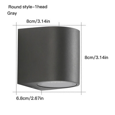 Aplice de perete cu LED pentru interior, impermeabile, pentru exterior, 3W/6W, Lampă de perete cu LED-uri din aluminiu, Lumini de grădină.