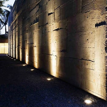 Слънчева LED захранваща дискова светлина Външна водоустойчива градинска пътека Светлини за палуба Прожектор Вградена слънчева светодиодна лампа Градински двор PathWay Decor