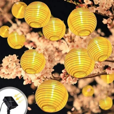 Lumini solare în aer liber LED IP65, impermeabile, retro, kerosen, ghirlandă de Crăciun de epocă, decorare pentru petreceri în grădină, lampă cu zâne