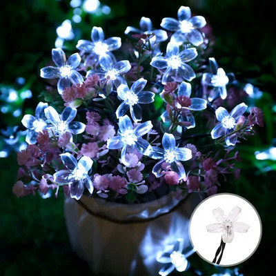 Lumini solare în aer liber LED IP65, impermeabile, retro, kerosen, ghirlandă de Crăciun de epocă, decorare pentru petreceri în grădină, lampă cu zâne