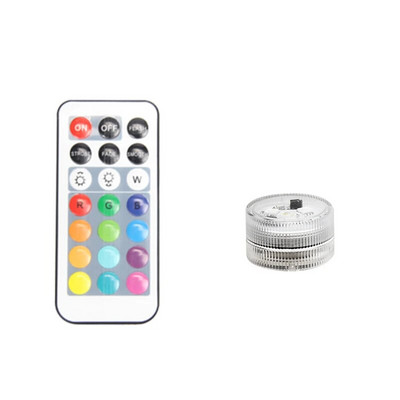 Lumini subacvatice cu LED alimentate cu baterie Lumină submersibilă RGB IP68, impermeabilă, la distanță, pentru piscină, lampă de noapte, decorare, petrecere de nuntă