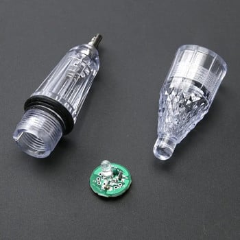 1 τεμ. Αδιάβροχο LED που αναβοσβήνει Mini Deep Drop Υποβρύχια Φώτα Δελεασμού ψαριών βαθιάς θάλασσας Λαμπτήρας LED Fish Light Night Fishing Lights