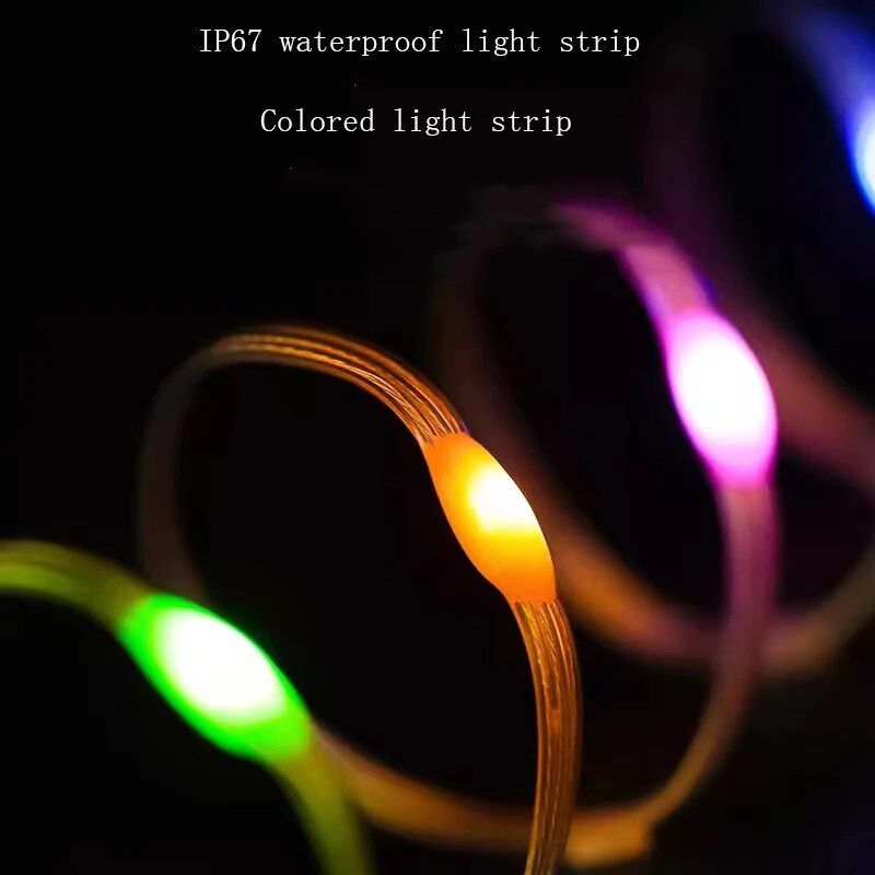 Uus matkavalgusti tähistaeva telkvalgusti pikamaa atmosfäärivalgusti APP kaugjuhtimispult matkavalgusti kaasaskantav lintvalgusti