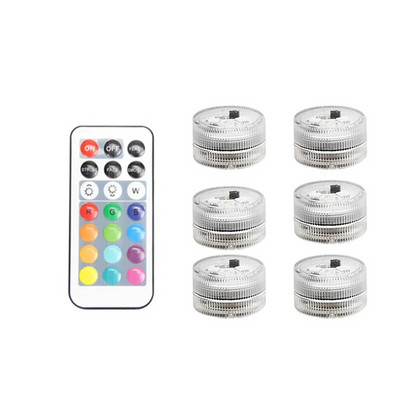 Lumini subacvatice LED cu baterie Telecomanda 13 culori Lumina submersibila Lampa de ceai RGB pentru plivitul Craciun Petrecerea de Ziua Indragostitilor