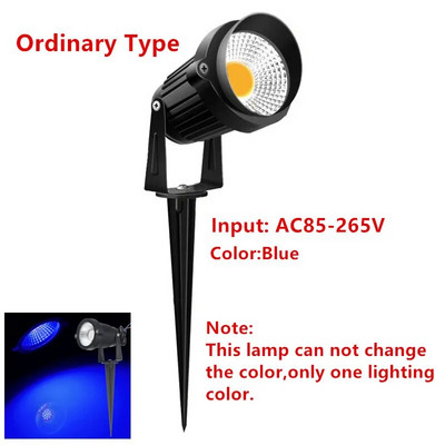 10W RGB LED Λάμπες γκαζόν κήπου 12V Φώτα τοπίου Αδιάβροχο IP65 Ζεστό λευκό μονοπάτι Wall Tree Flag Υπαίθριος Προβολέας τοπίου