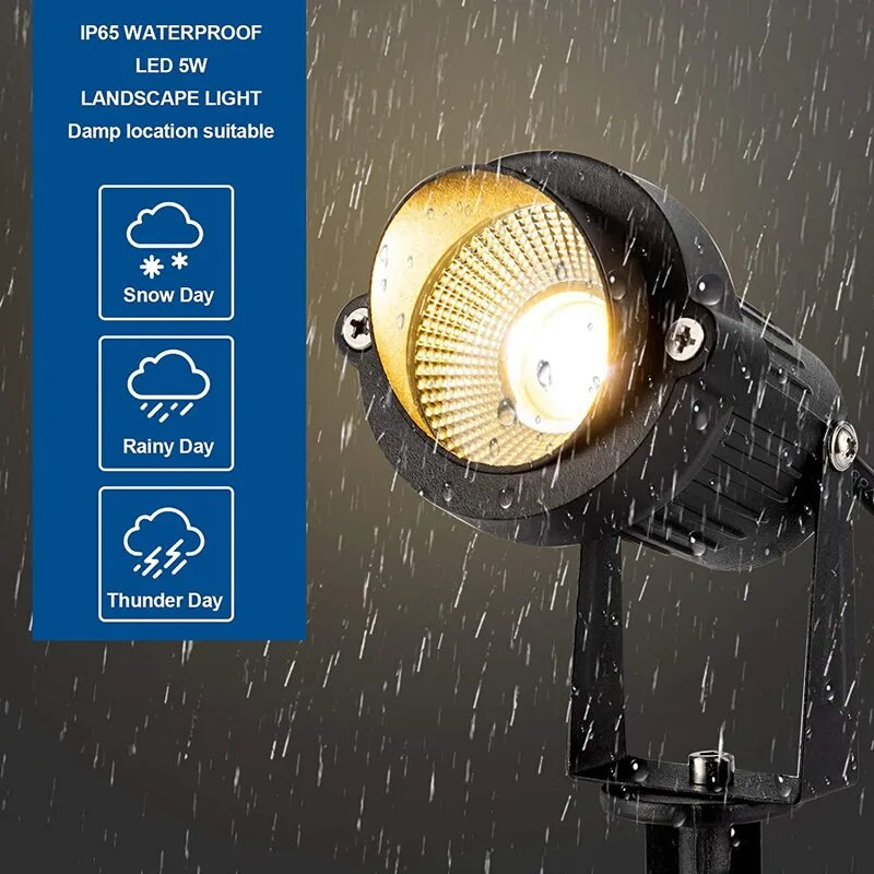 10W RGB LED Λάμπες γκαζόν κήπου 12V Φώτα τοπίου Αδιάβροχο IP65 Ζεστό λευκό μονοπάτι Wall Tree Flag Υπαίθριος Προβολέας τοπίου