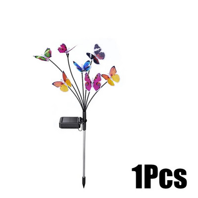 Päikesevalgustid välitingimustes veekindlad aiakaunistused 6 LED-i liblikate valgustid siseõue muru sisekujunduse jaoks