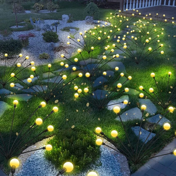 Светулки със слънчево захранване Гъвкавост Starburst Люлеещи се светлини Външно водоустойчиво пейзажно осветление Декоративна пътека Двор