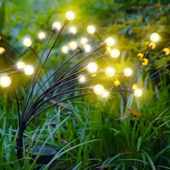 Φώτα Firefly με ηλιακή ενέργεια Ευελιξία Starburst Swaying Lights Εξωτερικός αδιάβροχος φωτισμός τοπίου Διακοσμητικό μονοπάτι αυλή