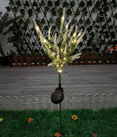 Lampă solară pentru grădină, lumini, flori sălbatice, fluture, trandafir, azalee, lampă cu priză de pământ, impermeabilă, decorare de vacanță pentru curte