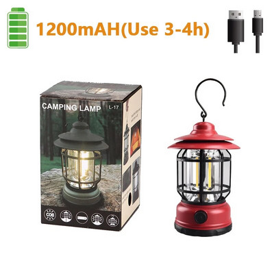 Lumină retro portabilă de camping