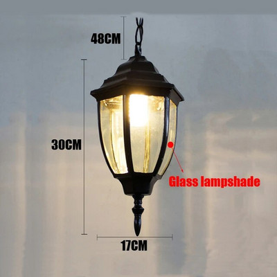 Europe Creative Κρεμαστό Φωτιστικά Εξωτερικού Χάλκινο Βαμμένο Φωτιστικό Suspendu Residential Hotel Κοινότητα Μπαλκόνι Φωτιστικά σαλονιού