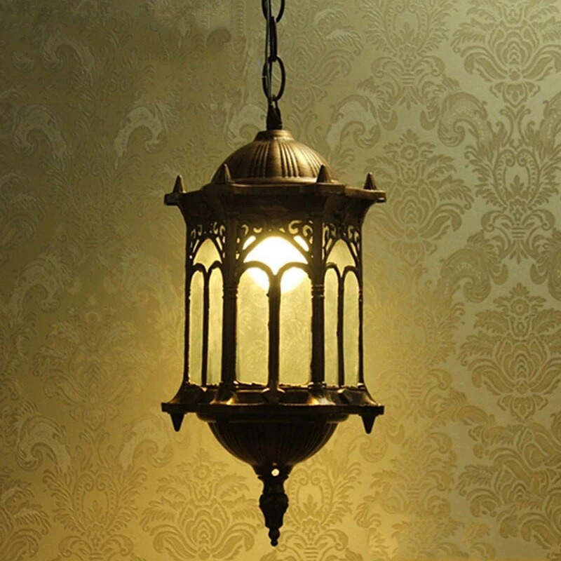 Europe Creative Κρεμαστό Φωτιστικά Εξωτερικού Χάλκινο Βαμμένο Φωτιστικό Suspendu Residential Hotel Κοινότητα Μπαλκόνι Φωτιστικά σαλονιού