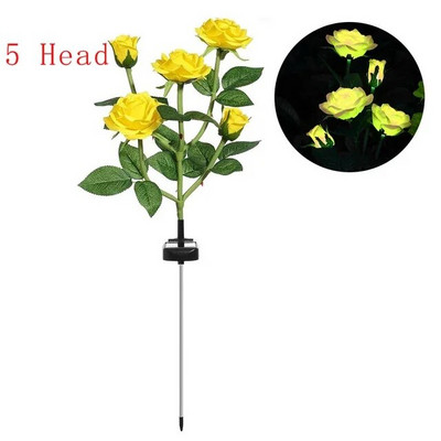 Lampă cu LED-uri solare cu flori de azalee Lampă de grădină pentru casă Lumină decorativă Peisaj Orhidee Lampă cu trandafiri Curtea Calea gazonului Lumini de nuntă de vacanță