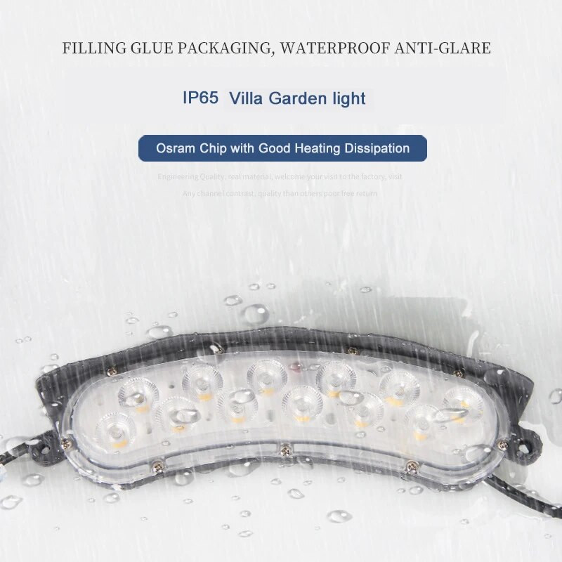 MNWS COB Vonkajšie vodotesné dekoratívne záhradné svetlo pre vilu, rozjasňujúce LED svetlo na stromček