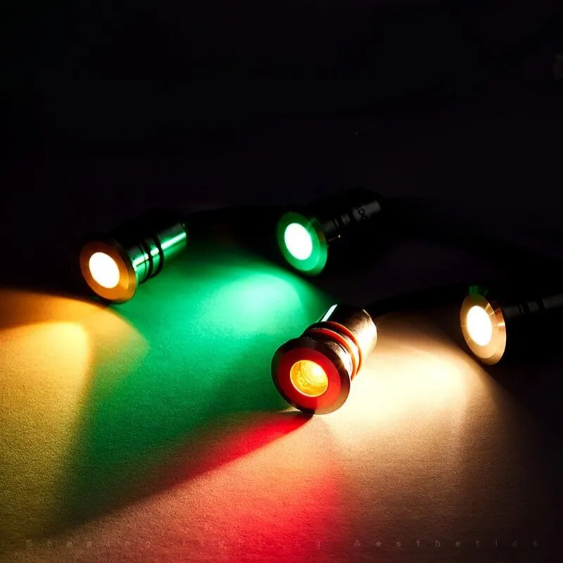 Υποβρύχιο φωτιστικό πισίνας 1W Mini LED IP68 αδιάβροχο από ανοξείδωτο χάλυβα DC12V 24V Stair Pathway Garden Deck Spotlight Underground Light