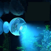 Reflector cu LED pentru rezervor de pește Lumini submersibile Iluminat ornamental pentru pești tropicali Mini lumini colorate impermeabile de noapte Spoturi