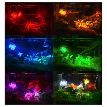 Δεξαμενή ψαριών Led Spotlight Υποβρύχια Φώτα Διακοσμητικά Τροπικά Ψάρια Φωτιστικά Μίνι πολύχρωμα αδιάβροχα φώτα νύχτας Προβολείς