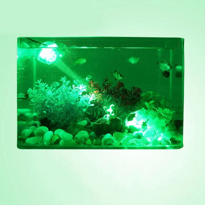 Reflector cu LED pentru rezervor de pește Lumini submersibile Iluminat ornamental pentru pești tropicali Mini lumini colorate impermeabile de noapte Spoturi