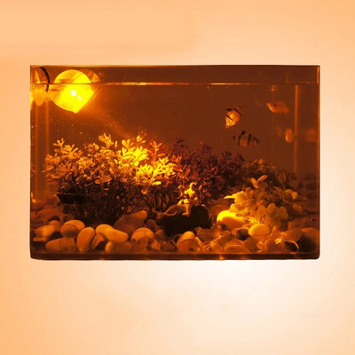 Reflector cu LED pentru rezervor de pește Lumini submersibile Iluminat ornamental pentru pești tropicali Mini lumini colorate impermeabile de noapte Spoturi