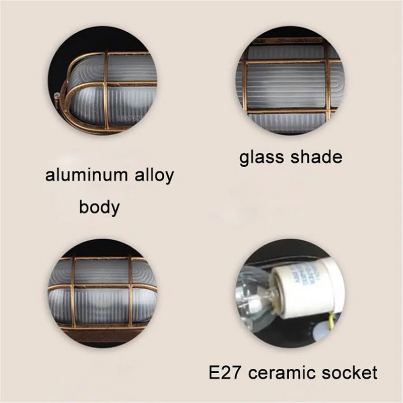 Retro lauko E27 E26 pertvarinis lubų apšvietimas Senovinis įleidžiamas automobilio stogelio baldakimo šviestuvas degalinės garažo komerciniam apšvietimui