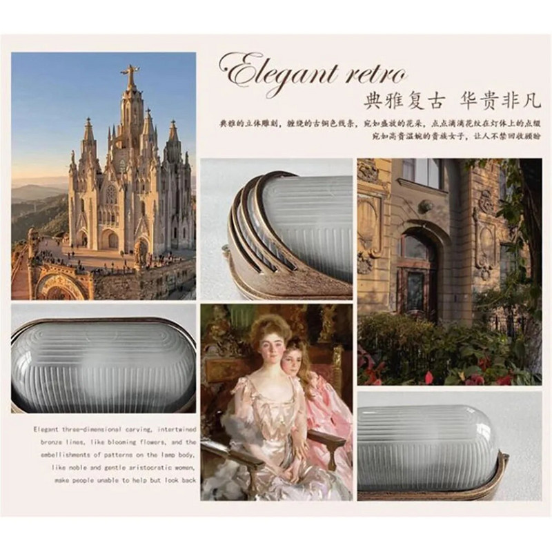 Retro lauko E27 E26 pertvarinis lubų apšvietimas Senovinis įleidžiamas automobilio stogelio baldakimo šviestuvas degalinės garažo komerciniam apšvietimui