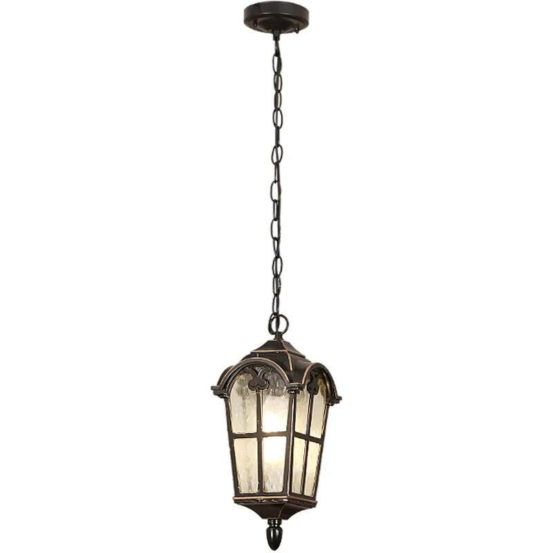 Ευρωπαϊκός αδιάβροχος πολυέλαιος διακοσμητικά φωτιστικά εξωτερικού χώρου Μπαλκονιού Κρεμαστό κρεμαστό αμπελώνα Φωτιστικό βίλας