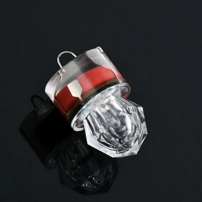 5 bucăți/set momeală de pescuit cu LED lumină mini momeală subacvatică lampă pentru momeală de pescuit în formă de diamant momeală adâncă pentru atragerea peștilor