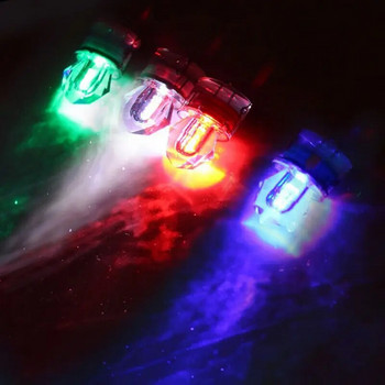 10X ABS водоустойчива LED мини ABS светлина за риболовна стръв Squid Deep Drop Underwater Fish Lure Lamp Lights White Green Colorful Light