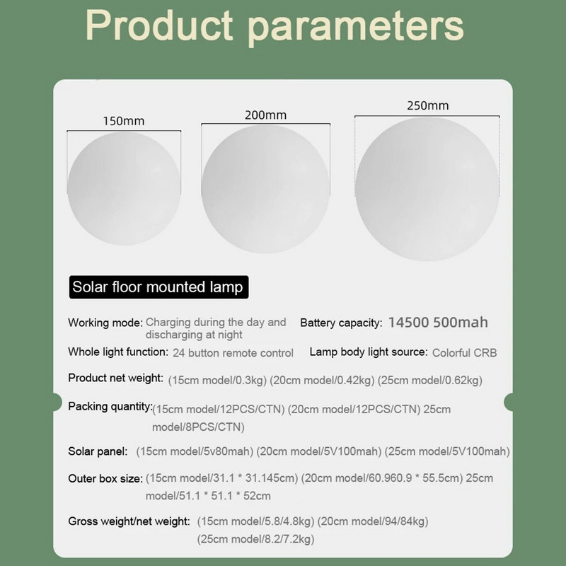 YOUZI saules LED lodīšu gaismas krāsas maiņa āra IP65 ūdensnecaurlaidīga dārza saules globusa lampa zāliena terases celiņa pagalma dekorēšanai