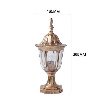 Hliníkové tlakovo liate stĺpové svietidlo, vodotesné, vonkajšie, európsky štýl, nádvorie, stĺpové svietidlo, plotové svietidlo