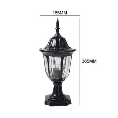 Hliníkové tlakovo liate stĺpové svietidlo, vodotesné, vonkajšie, európsky štýl, nádvorie, stĺpové svietidlo, plotové svietidlo