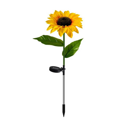 Lumină solară cu LED, hortensie artificială, flori de simulare, în aer liber, impermeabilă, grădină, peluză, trandafiri, artă pentru curte, pentru decorarea casei