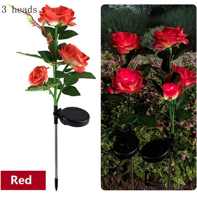 Lumină solară cu LED, hortensie artificială, flori de simulare, în aer liber, impermeabilă, grădină, peluză, trandafiri, artă pentru curte, pentru decorarea casei