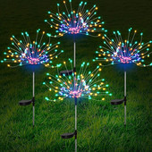 Lumini solare cu artificii 90/120/150/200 Lampă cu LED-uri pentru artificii Grădină Peluză Decor peisaj de vacanță Lumini de Crăciun Lampă solară