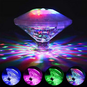 Lumină cu LED-uri plutitoare pentru piscină, lumini subacvatice pentru discoteca, lampă submersibilă RGB, impermeabilă, pentru petrecerea de baie pentru bebeluși, decorarea iazului în aer liber