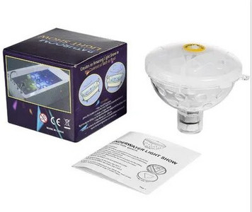 Lumină cu LED-uri plutitoare pentru piscină, lumini subacvatice pentru discoteca, lampă submersibilă RGB, impermeabilă, pentru petrecerea de baie pentru bebeluși, decorarea iazului în aer liber